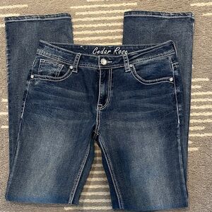Women's Cedar Rose Dark Wash Bootcut Jeans Size 29